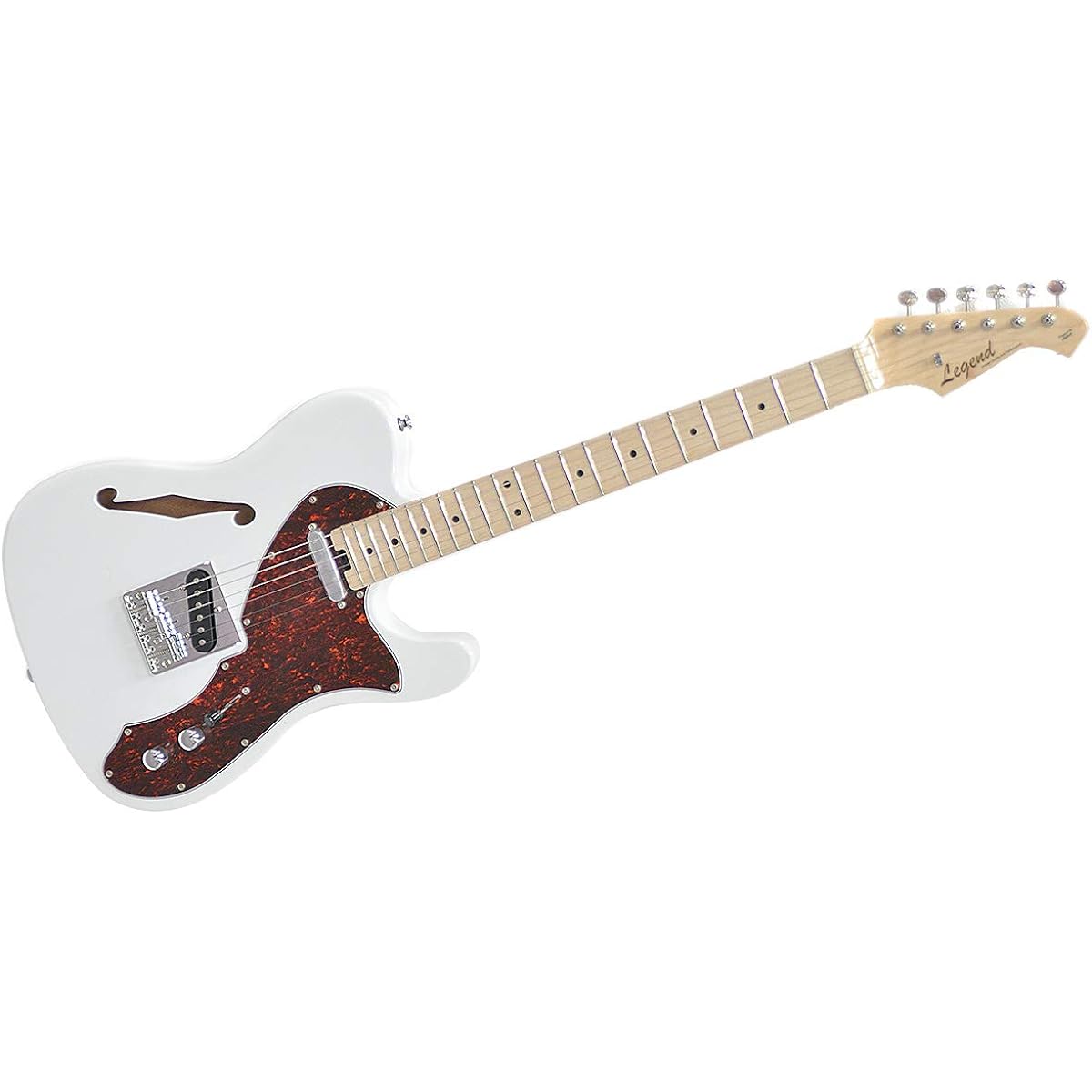 LEGEND Electric Guitar LTE-69TL/TT White w/Tortoise PG