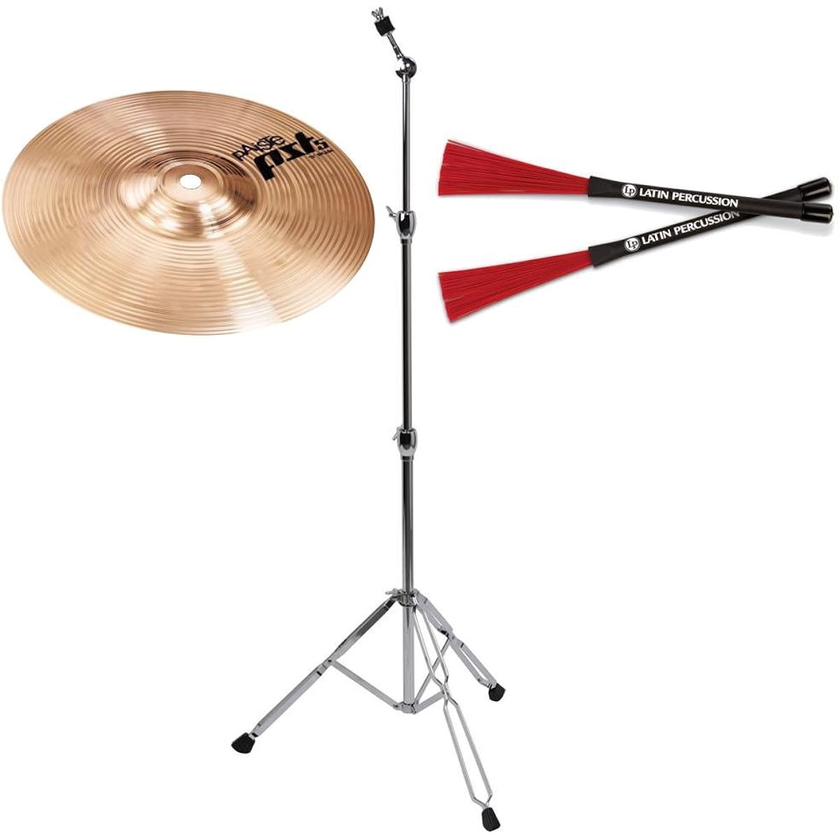 [For Cajon] PAiSTE PST-5N Splash 10 + CS-01 + LP-CCB Splash + Stand + Cajon Brush Set