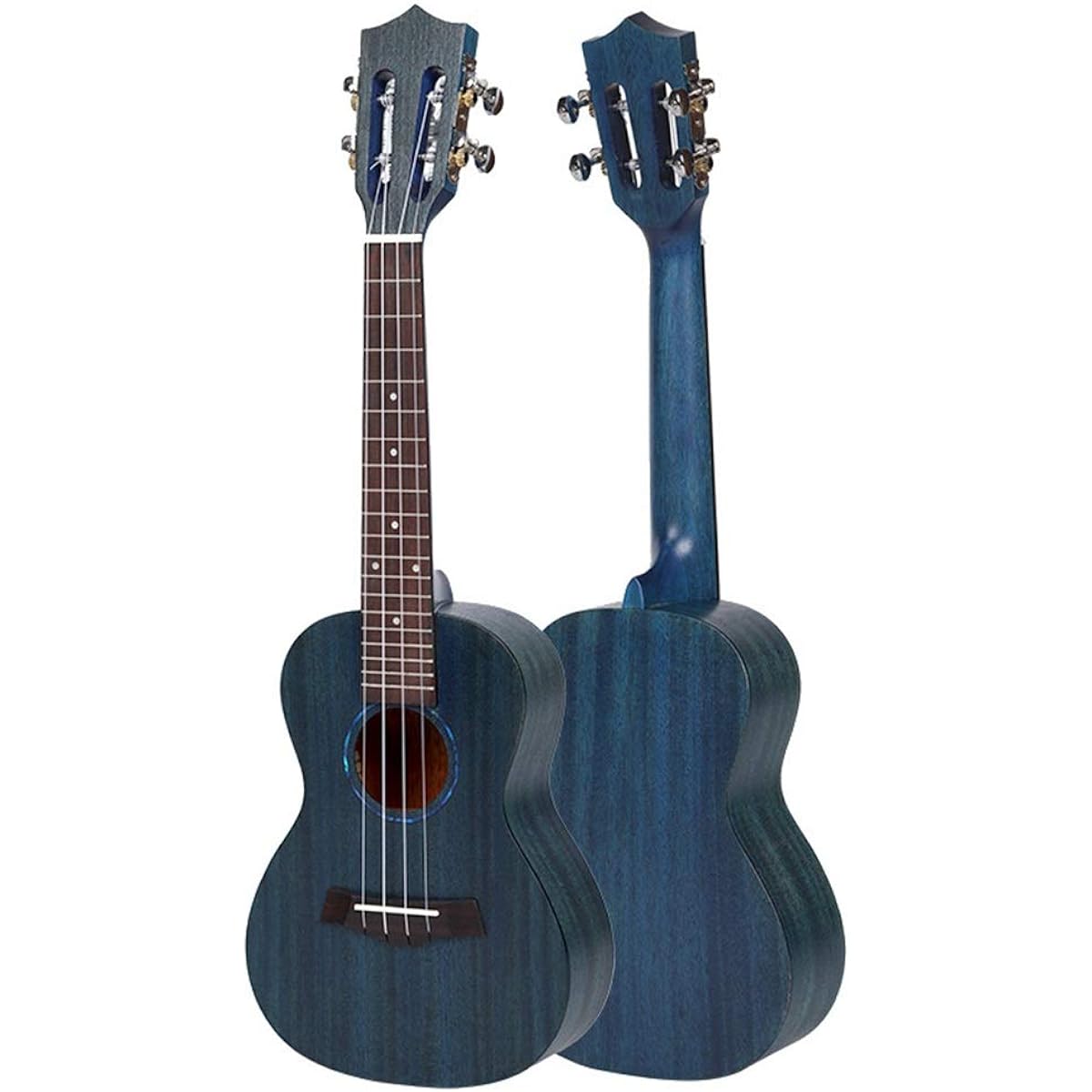 Ukulele, 23 inch Acoustic Ukulele 4 String Hawaii Guitar Mahogany Ukelelen for Kids and Music Beginners (Color : Blue, Size : 23 inches)