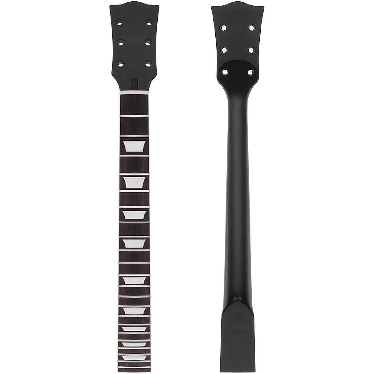 Electric Guitar Neck DIY Gibson LP Guitar Parts Replacement 22 Fret Maple Neck Rosewood Fretboard White Trapezoid Dot Inlay Black Gloss 1