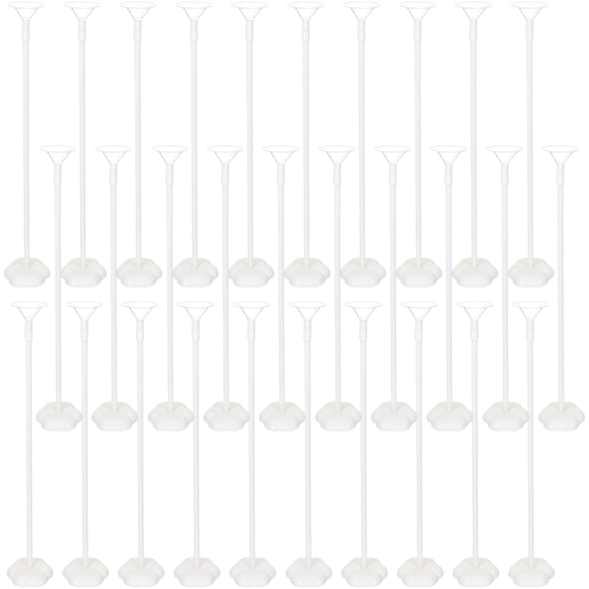 Gadpiparty Balloon Stand, Table Balloon Stand Kit Clear Balloon Stand Holder Table Centerpiece Stand for Birthday Party Wedding Festival Christmas Balloon Decorations, Set of 30