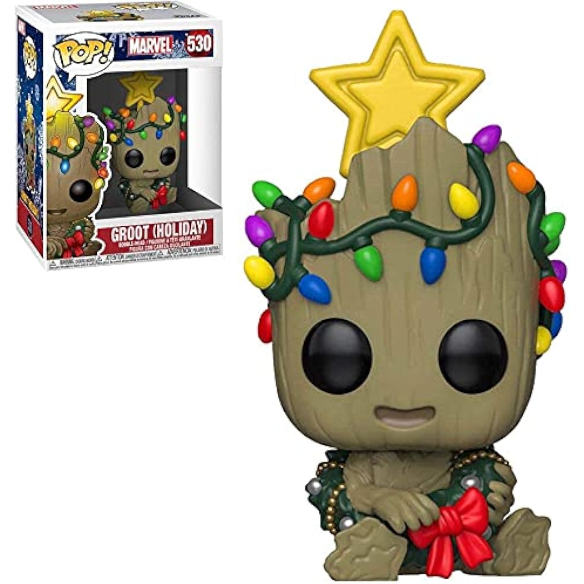 Marvel: Holiday - Toddler Groot with Wreath Funko Pop! Vinyl Figure (Includes Compatible Pop Box Protector Case)
