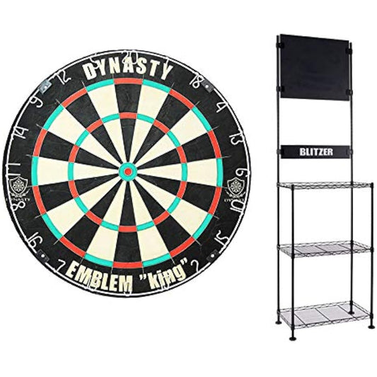 Dartboard EMBLEM KING Type-N 451 & Dart Stand BSD21-BK Set