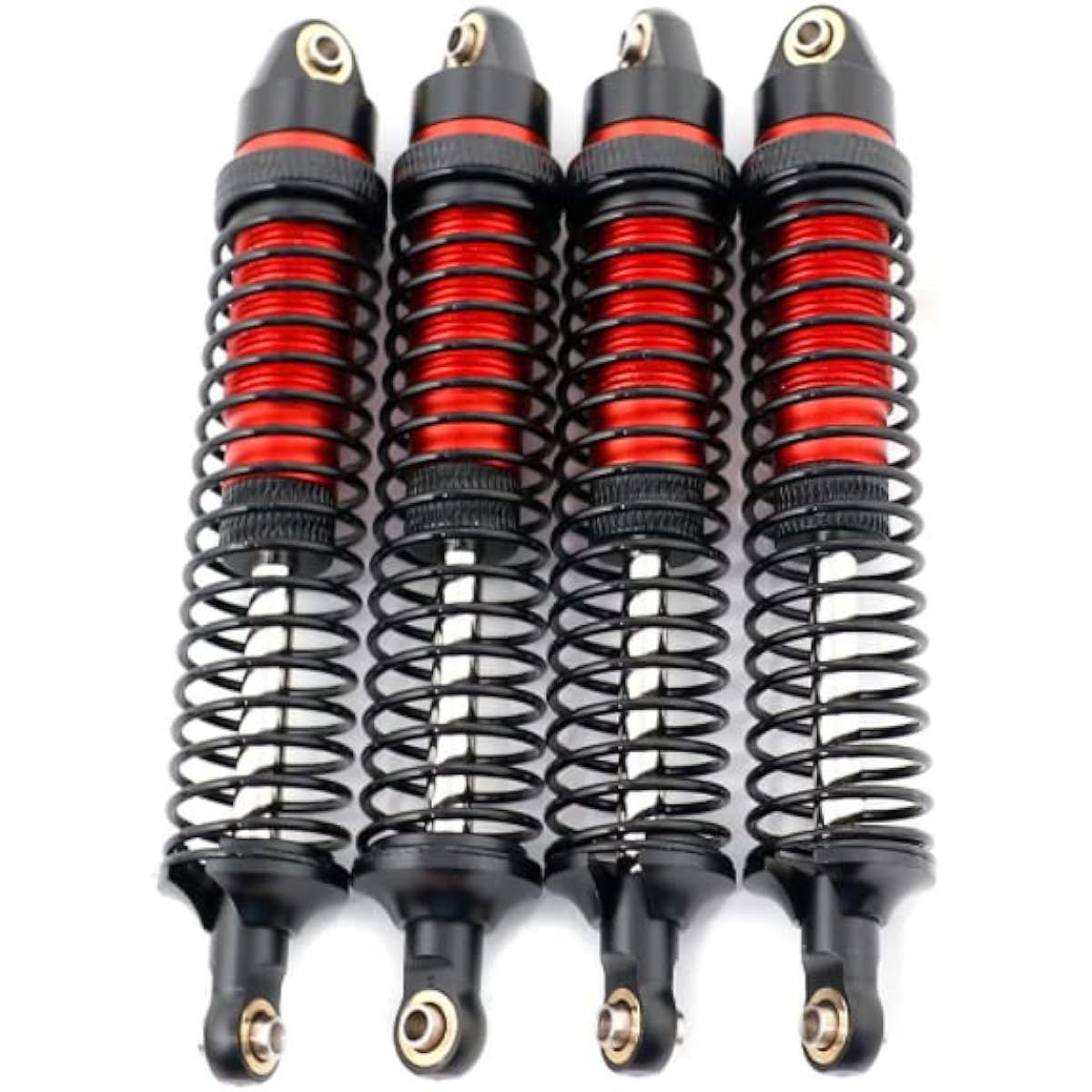 RC Shocks 120mm RC Shock Absorber 120mm 1/10 YI Kong 4082 4083 TRX4 TRX6 Red Cat GN8 Rite SCX10 Upgrade Parts 4pcs/Set (Red)