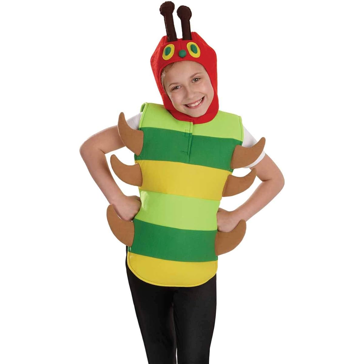 fun shack Kids Caterpillar Character Costume for Kids Animal Halloween Book Character Costume for Kids S M L XL