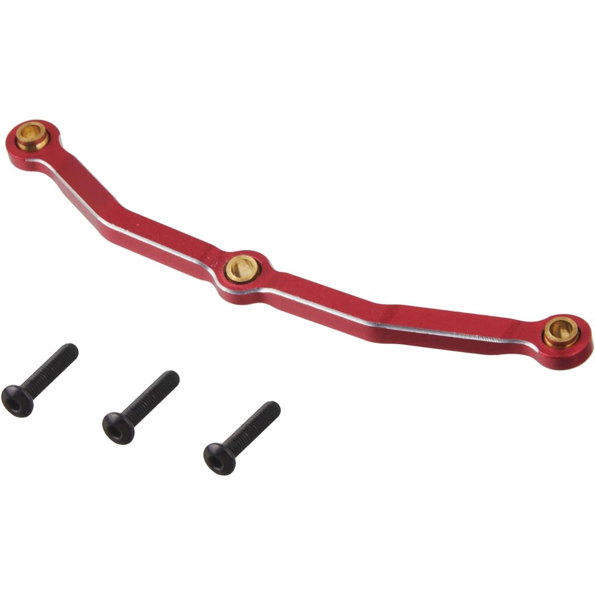 HOBOHY Aluminum Alloy Steering Tie Rod TRX4M 1:18 RC Crawler Replacement Upgrade Parts (Red)