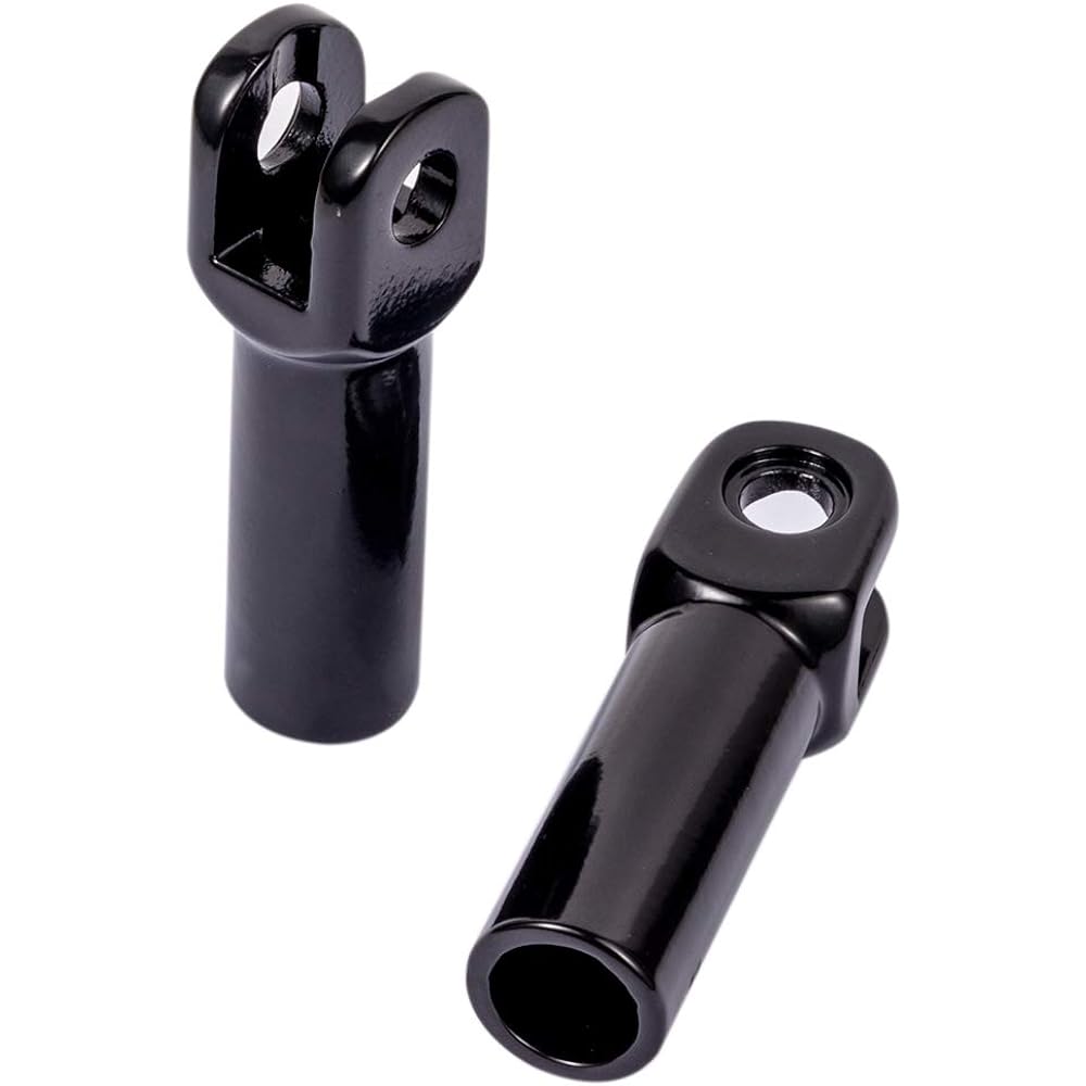 Passenger Footpeg Support Kit Footpeg Mount Clevis for Harley-Davidson Softail 2000-2017 Black 02005