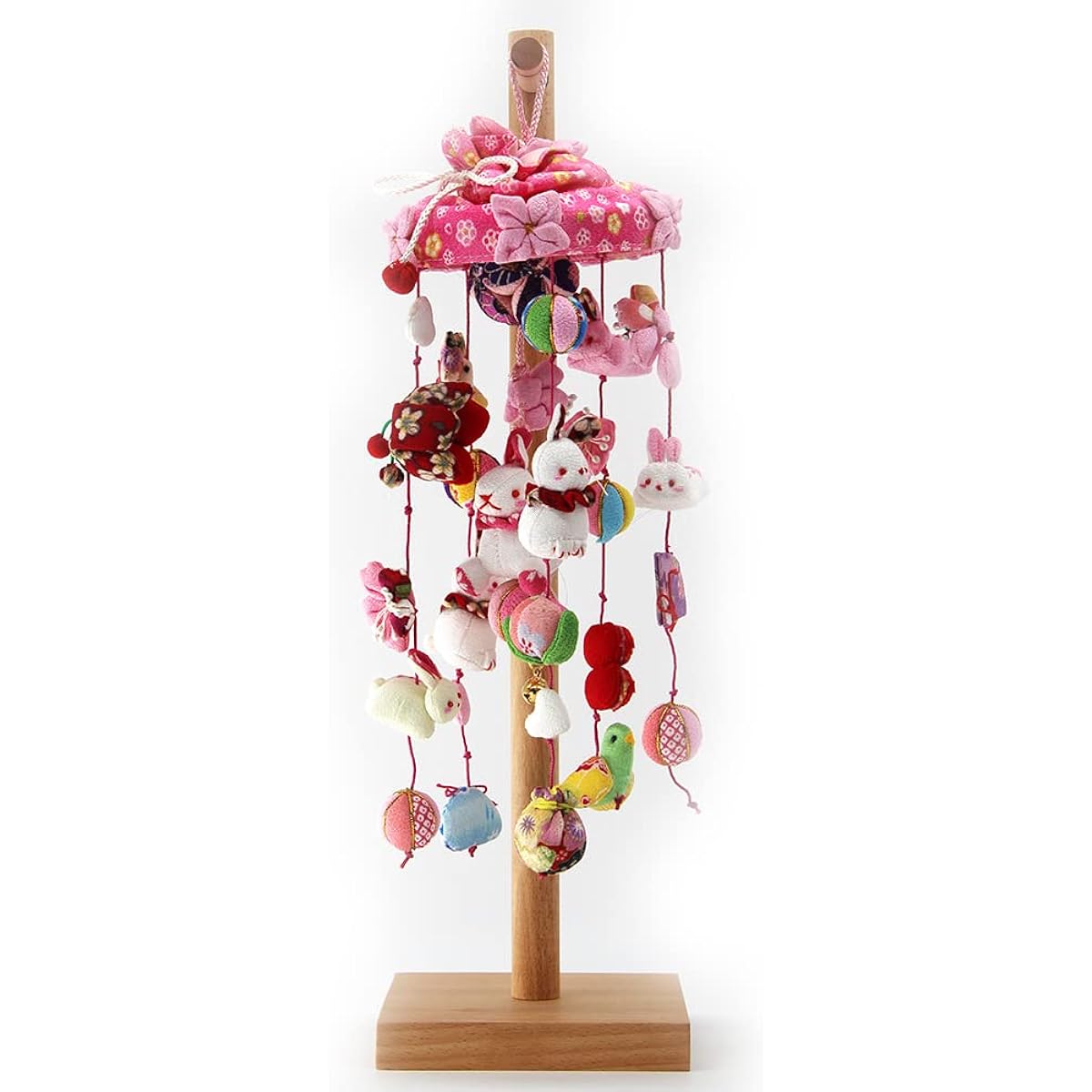 OKBABY Hanging Dolls, Hanging Decorations, Natural Wood Stand, Hanging Balls, Hanging Dolls, Umbrella Fuku, Hina Dolls, Sagemon, Hina Dolls, Doll Festival, 42cm