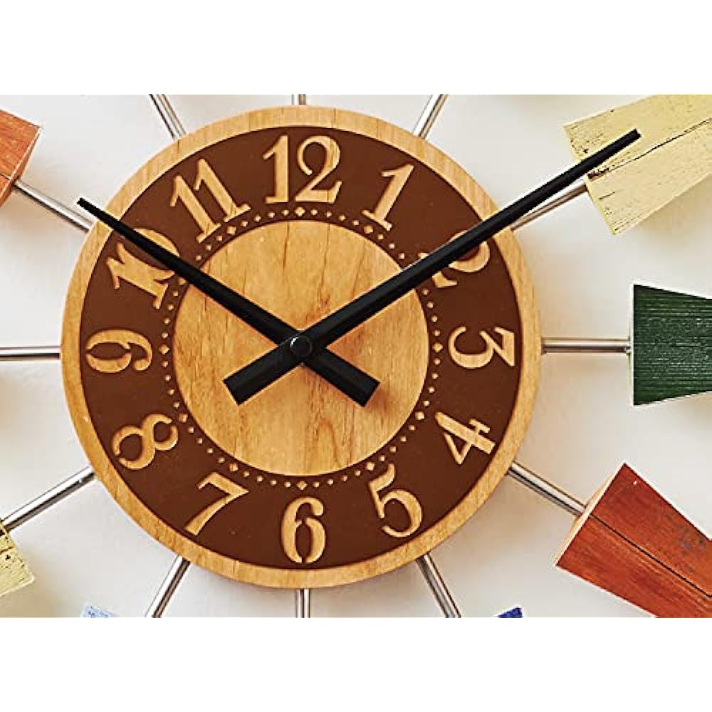 Interform Wall Clock CL-8408 Rest Wundt Pop Colorful