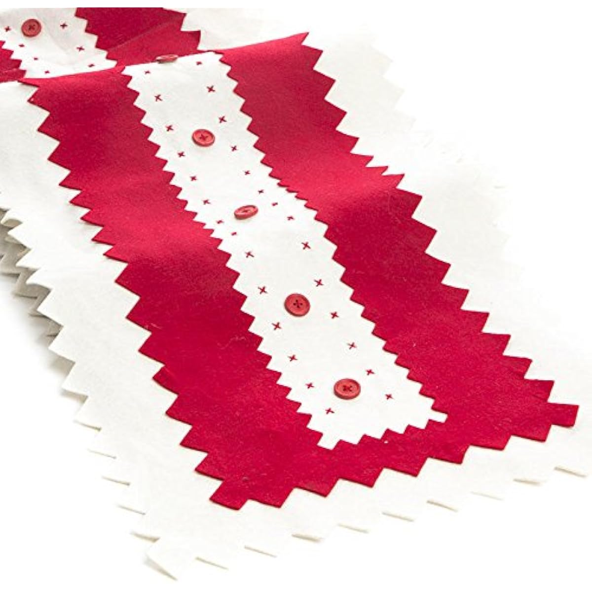 Factory Direct Craft 6 Foot Long Felt Santa's Court Table Runner for Holiday, Home Decoration, Embellishing