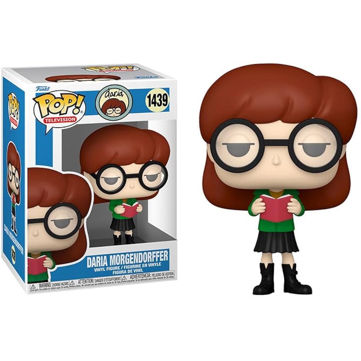 POP Animation: Daria - Daria Morgendorffer Funko Vinyl Figure (Includes Compatible Box Protector Case), Multicolor 3.75"