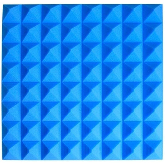 Anti-noise color soundproof foam panels, soft square acoustic panels cinema wall decoration sound absorbing cotton size:50505CM household goods(red)(blue)