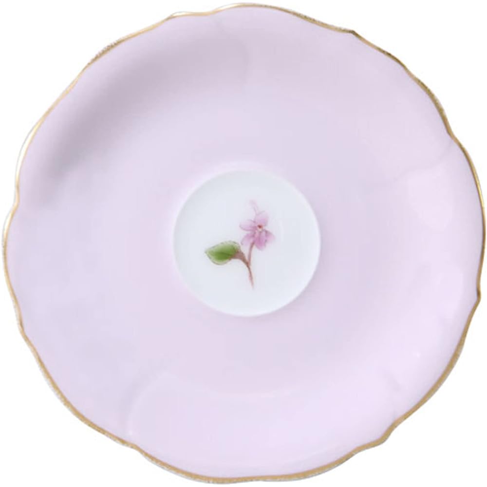 Okura Toen <Limited to directly managed stores> Hana Violet Series 1st "Nagahashi Violet" Flavored Tea Cup & Saucer 94C/C260-1