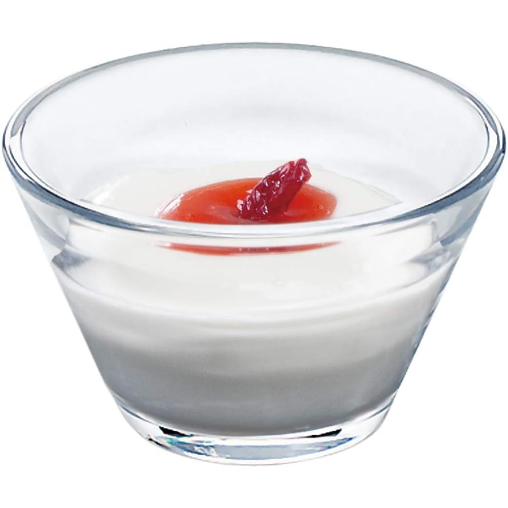 Toyo Sasaki Glass Small Bowl Ruffin Amuse Ball Made in Japan Dishwasher Safe (Sold in Case) Clear Approx. φ6.8 x 4.1cm, Maximum Diameter Approx. 6.8cm, 72 pieces P-53304