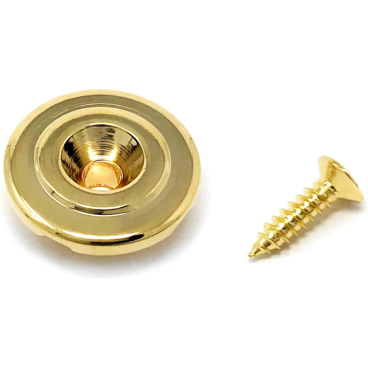 Vintage Forge Nickel Round Slotted String Retainer Guide Tree Fender Precision Jazz Style Bass Guitar etc. with Screws BSR50-NKL