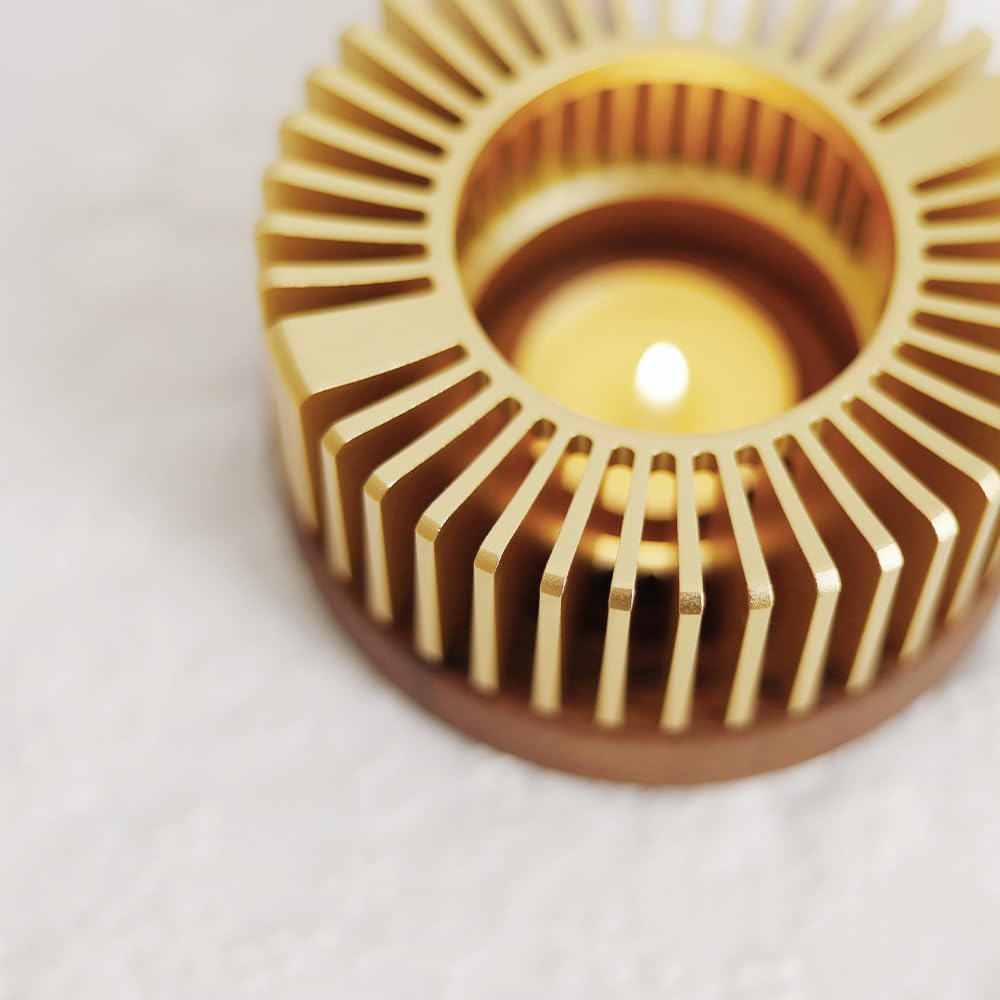 Teapot Warmer [Goods that create an elegant atmosphere and gorgeous presentation with light and shadow] Stylish Candle Tea Warmer Diameter 11cm Candle Heat Retention Tea Tea Coffee Fondue Healing Goods Present