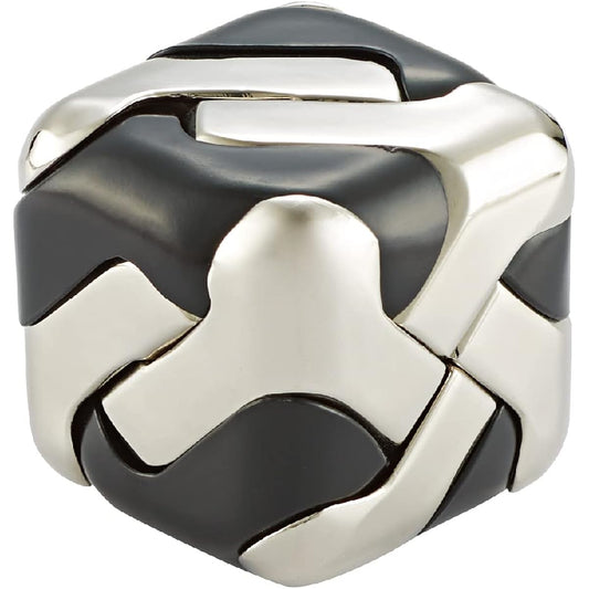 3D Brain Teasing Metal Puzzle Toy (3D Square Black & Silver 3D Metal Puzzle Cube Brain Teasing Toy)