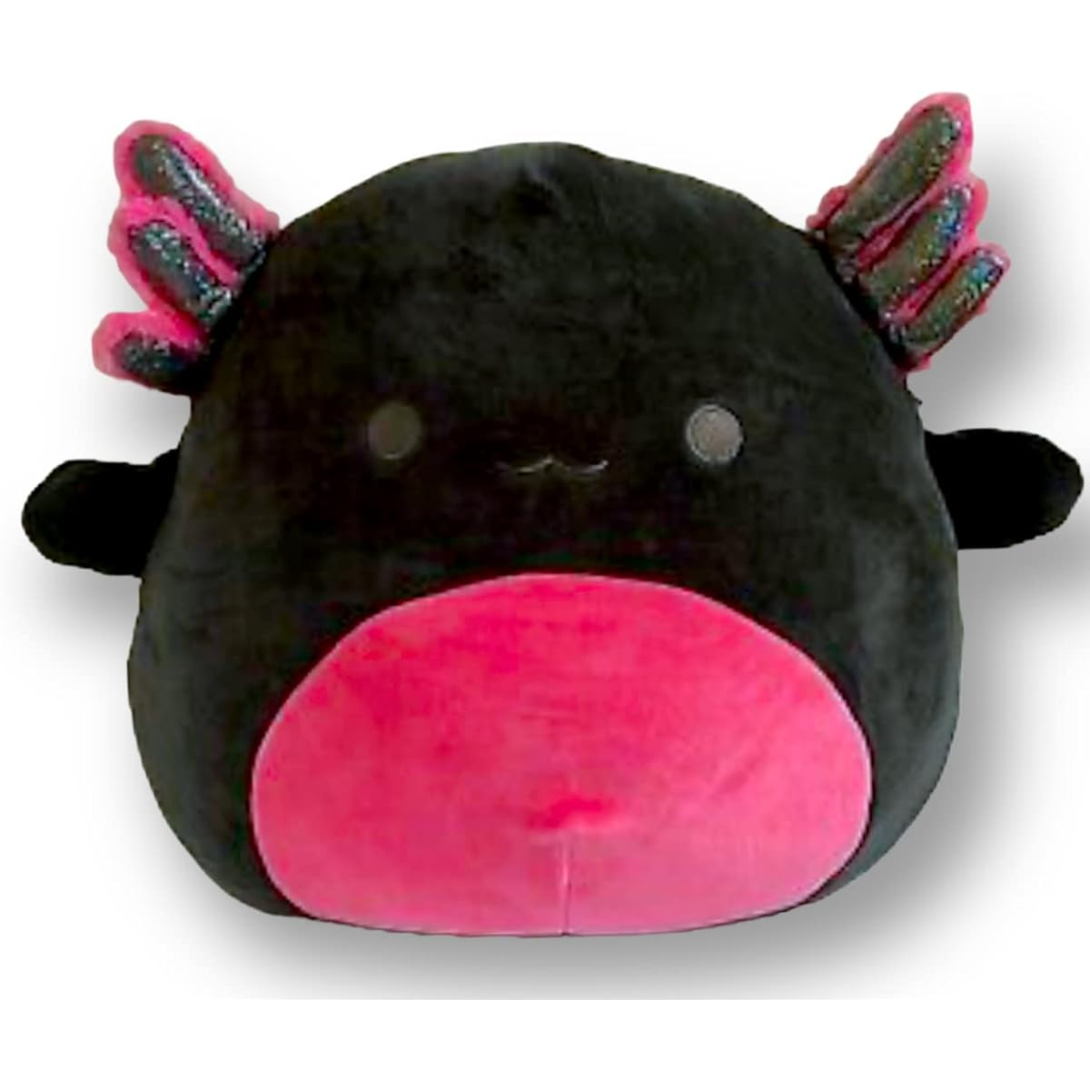 Squishmallows 14" Black and Hot Pink Berry Axolotl Jaelin Plush Toy - Sealife Squad Stuffed Animal