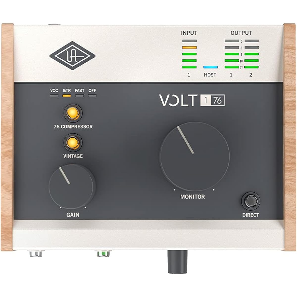 Universal Audio VOLT 176 USB 2.0 Compatible Audio Interface 1 In/2 Out 1176 Compressor Mode/Vintage Mic Preamp Mode [Domestic Genuine Product]