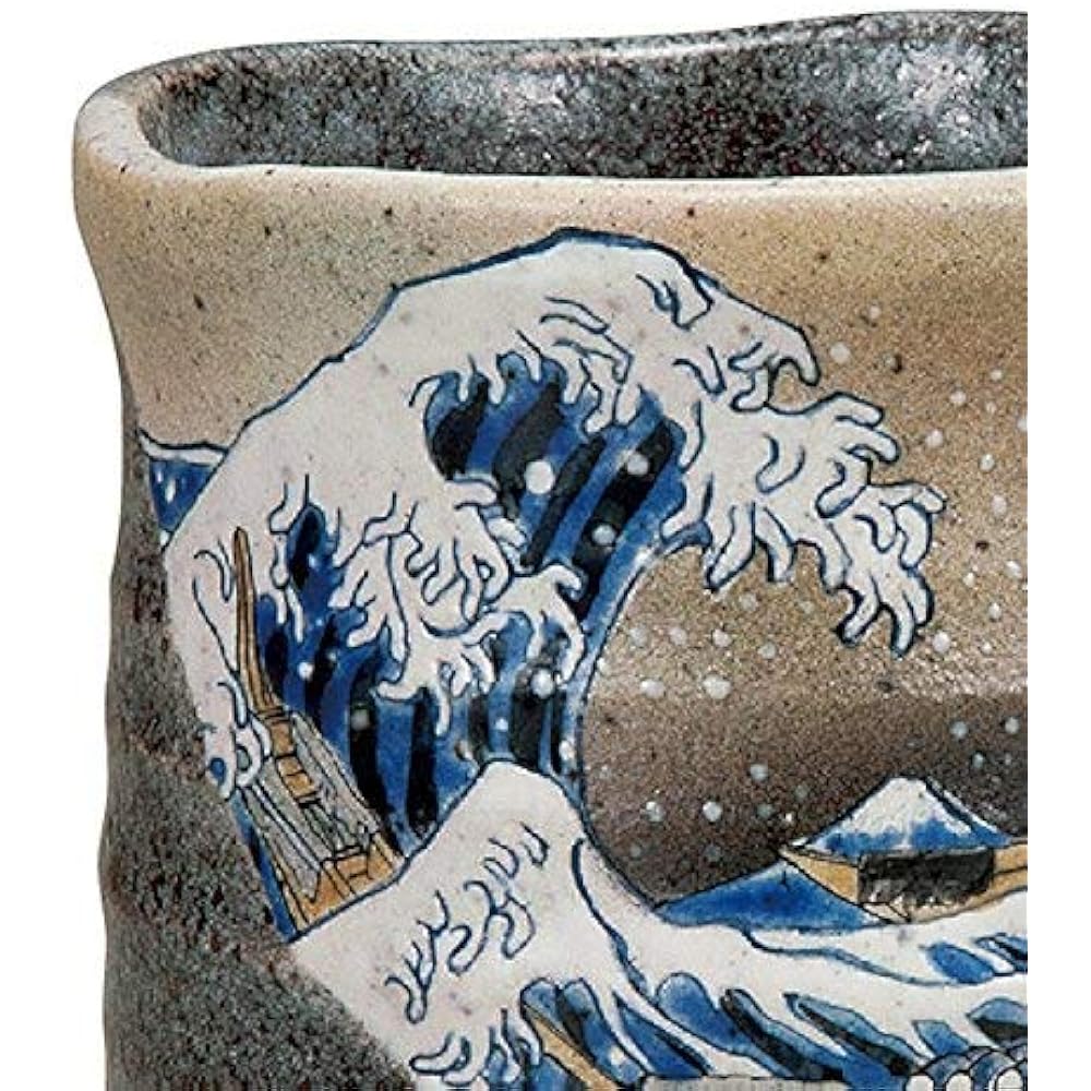 Kutani ware large teacup Hokusai The Great Wave off Kanagawa in paper box | Birthday Mother's Day Father's Day Respect for the Aged Day Retirement gift Wedding gift Family gift Baby gift Gift Year-end gift Midyear gift |
