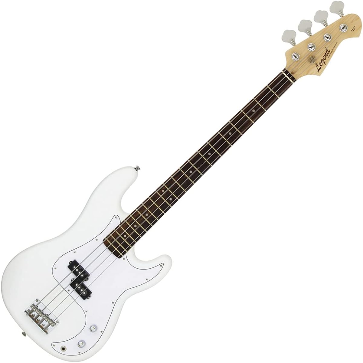 LEGEND LPB-Z WH Electric Bass Beginner 12-piece Set [Shimamura Music's best-selling bass amp included] Precision bass type P-bass White Legend