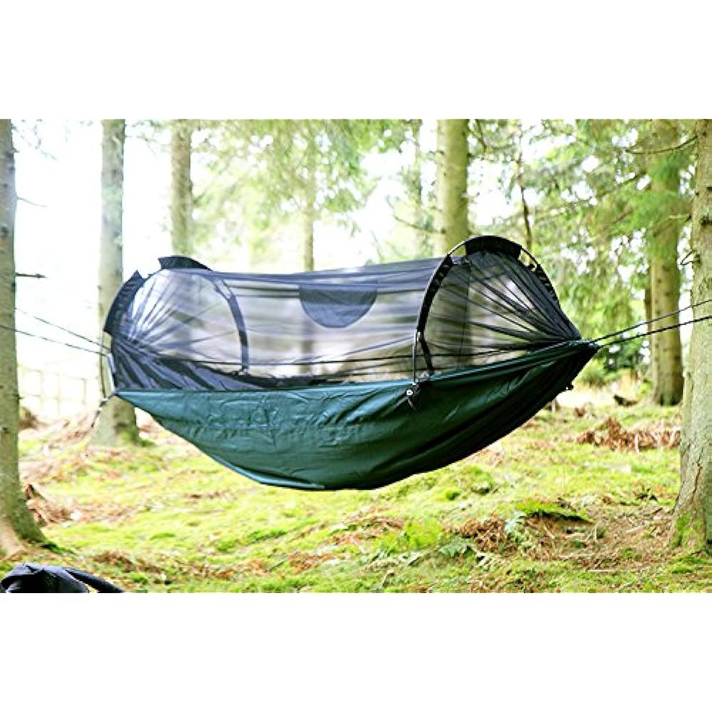 DD Frontline Hammock Frontline Hammock 3 Piece Set DD Frontline Hammock & Hammock Sleeve Hammock Sleeve & Beer Holder + 2 Mini Karabiners (Olive green) [Parallel Import]