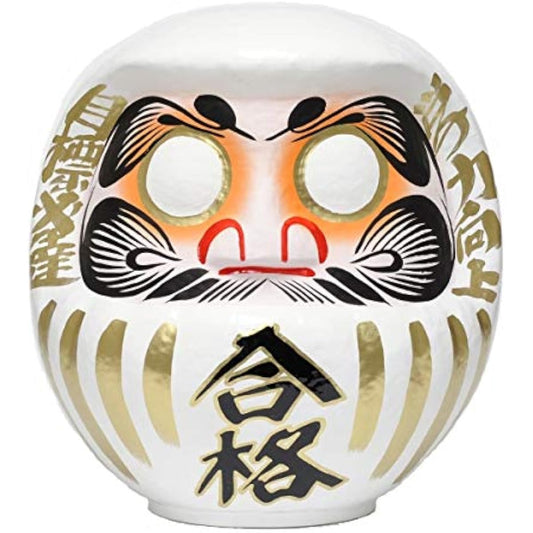 Takasaki Daruma Pass Daruma No.8 White