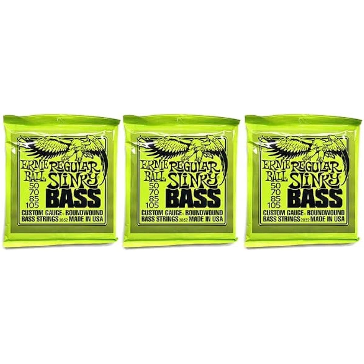 ERNIE BALL Regular Slinky Bass 3-pack set of electric bass strings