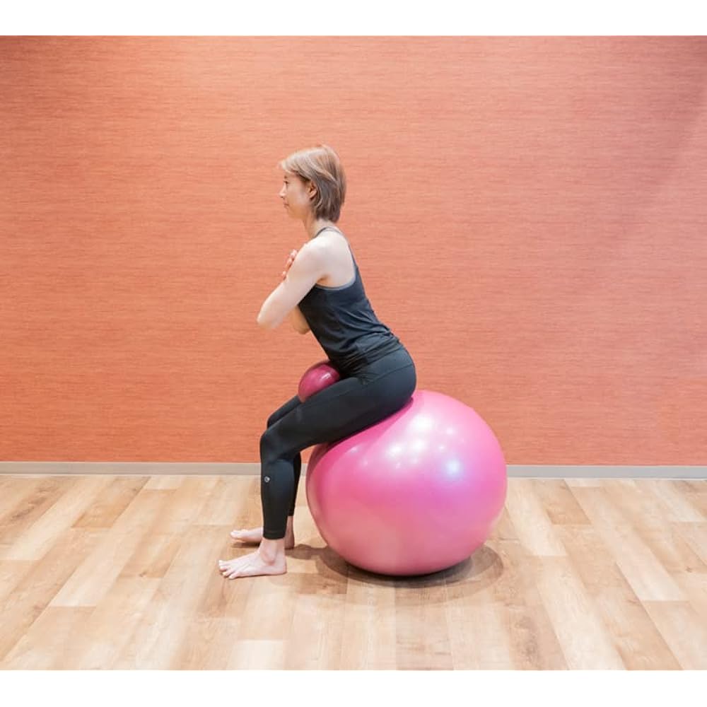 CATERPY BEE BALLOON Bee Balloon 65cm Fly and bounce! Core strengthening yoga Back pain prevention Balance ball with protrusions Diet (Midnight)