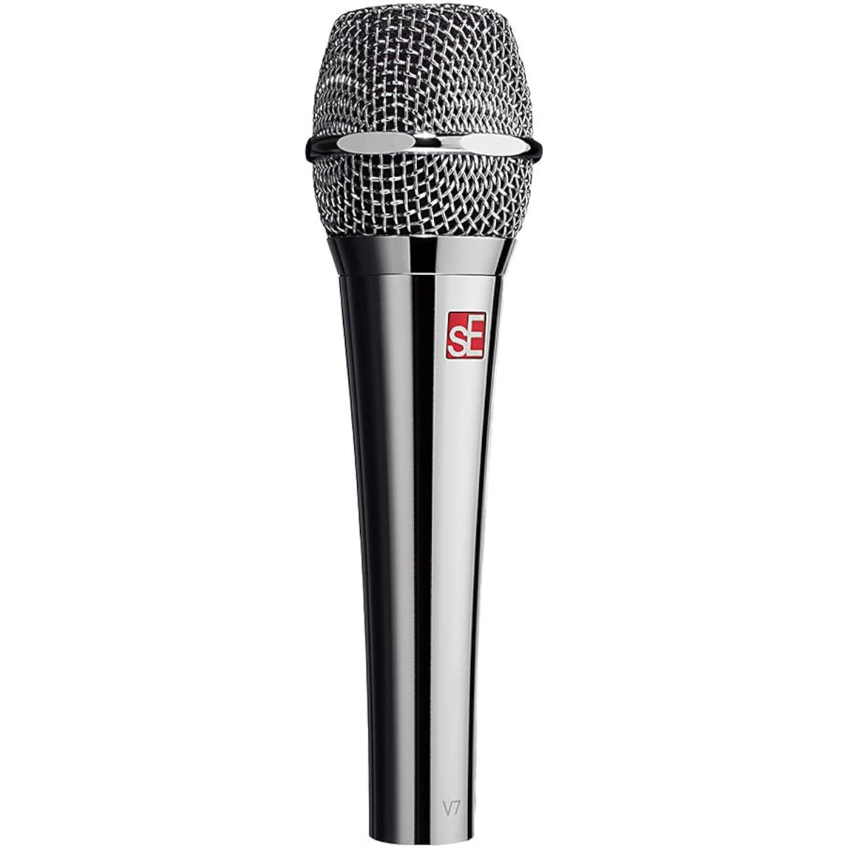 sE Electronics V7 CHROME Handheld Dynamic Microphone for Vocals Super Cardioid Chrome Plated [Domestic Genuine Product]
