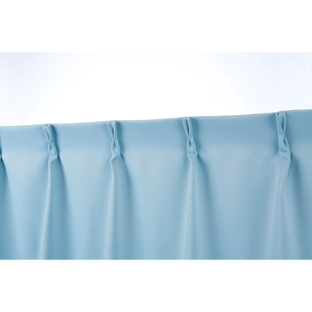 1st grade blackout curtains and flower mirror lace 4 pieces Blue 150X230(228)