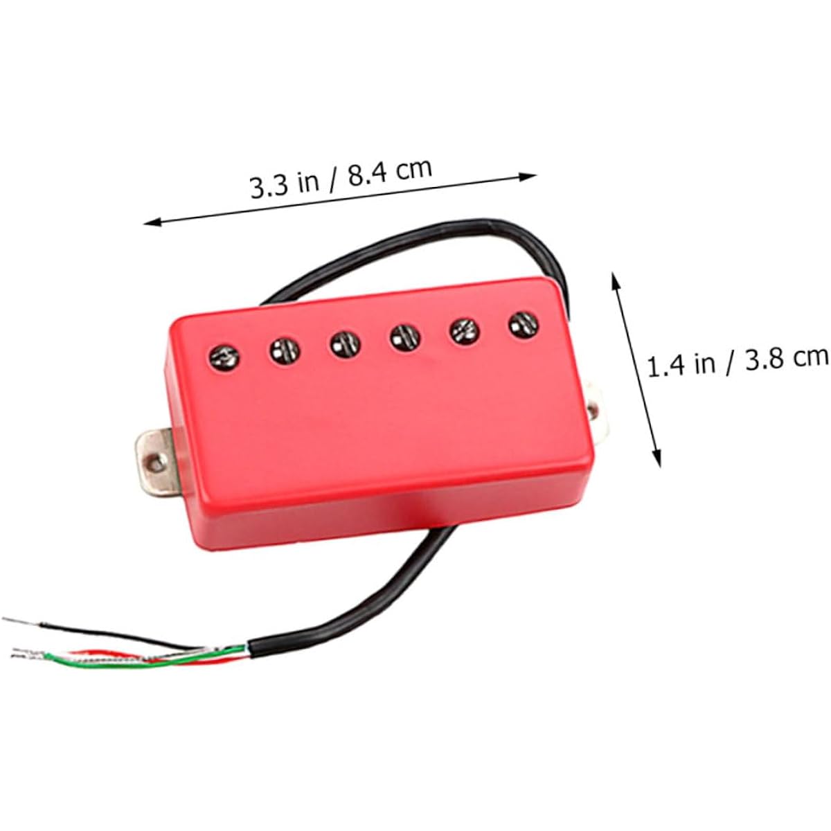 VINTORKY 2pcs Red Matte Guitar Double Pickup Gmb228 Guitar Pickup Replacement Ukulele Part Ukulele Pickup Humbucker Pickup Musical Instrument Supplies Acoustic Guitar Pickup