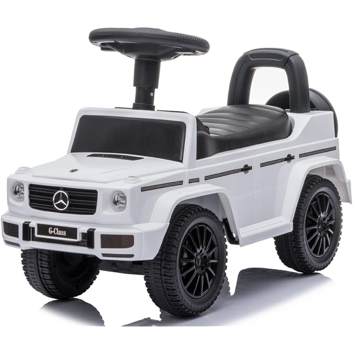 AIJYU TOYS Kick-Start Ride-On Toy Mercedes Benz G350d ST Mark Certified Kids Car [652] (White)