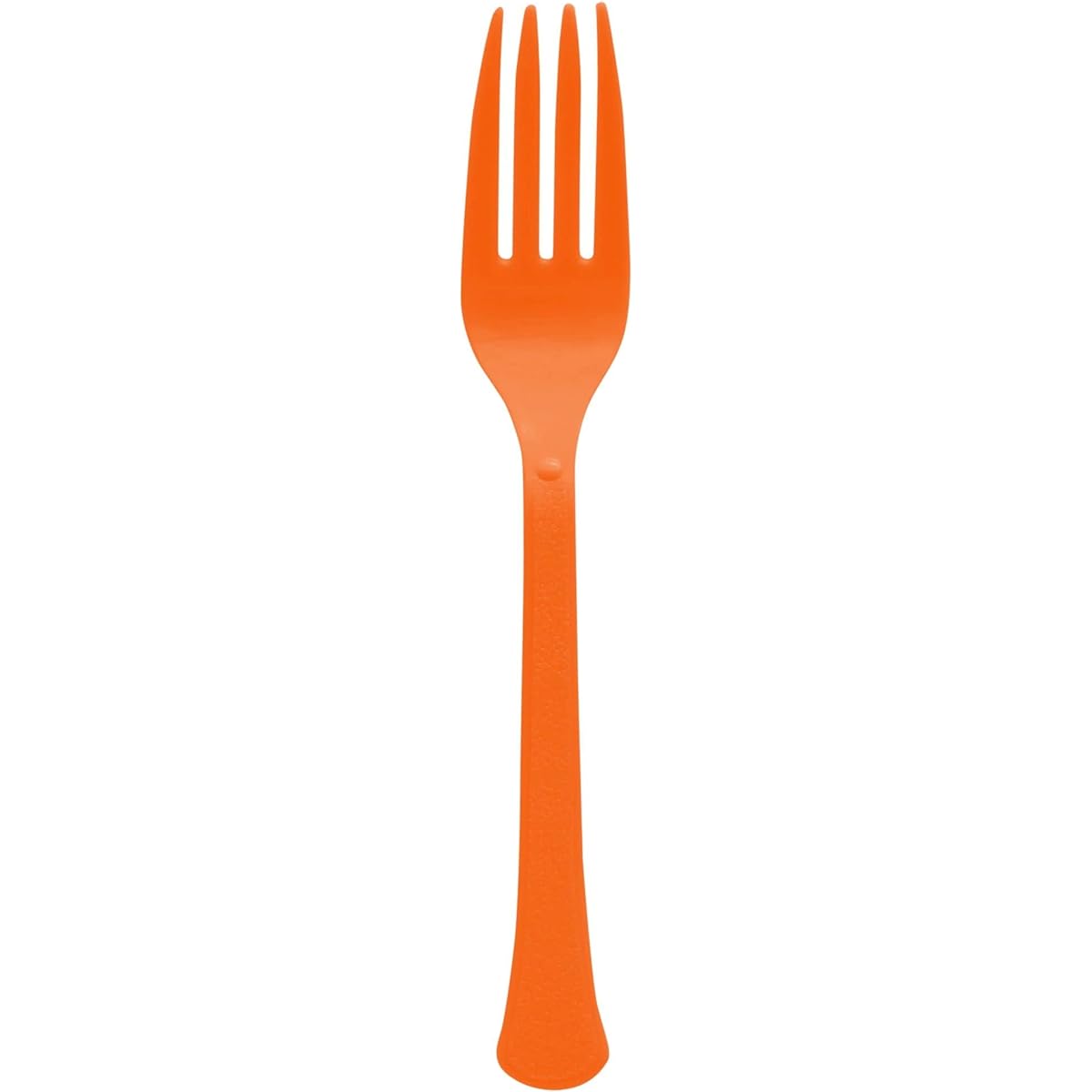 Heavy Weight Plastic Fork Orange Package 20
