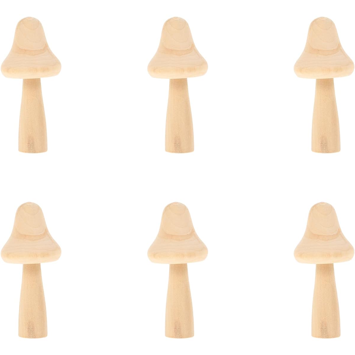 Wooden Mushroom Dolls, 10pcs Unfinished Wooden Mushrooms Blank Wooden Peg Dolls DIY Painting Mushrooms Wood Painting Peg Decoration for DIY Craft Games 9.5cm Mushrooms Darning Mushrooms