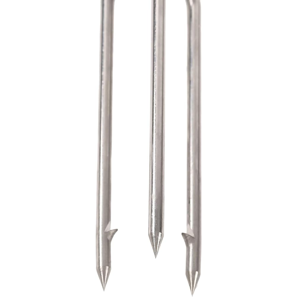 Ultimate Dive 3-pronged lionfish harpoon tip (15cm / made of stainless steel) Wide flat surface increases catch rate (rust-proofing/thread diameter 8mm) Fish thrust harpoon spearfishing Ultimate Dive