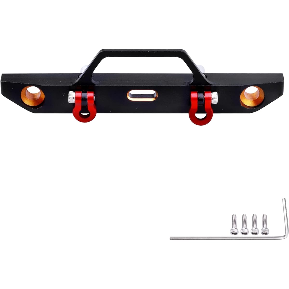 Metal Aluminum Front Bumper U Ring Tow Hitch Shackle Axial SCX24 1/24 RC Crawler AXI90081 Upgrade Parts