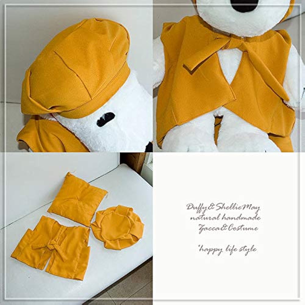 [Includes stuffed toy!] For the birthday celebration! Yellow Chanchanko & Hat Snoopy Set (Large) *bei-dollset-snoopy-s