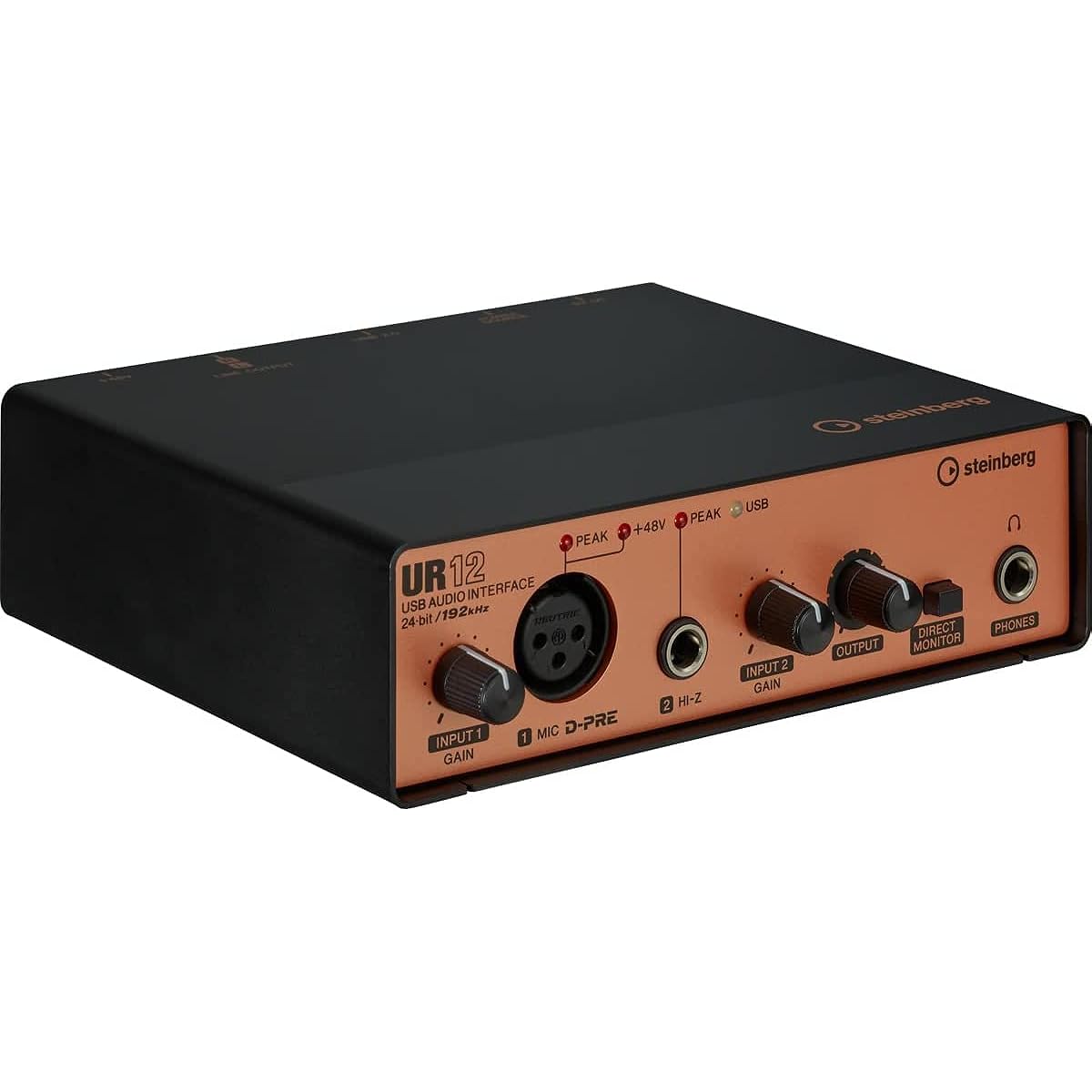 Steinberg USB Audio Interface Pack UR12 Black & Copper Model UR12B PS Pack