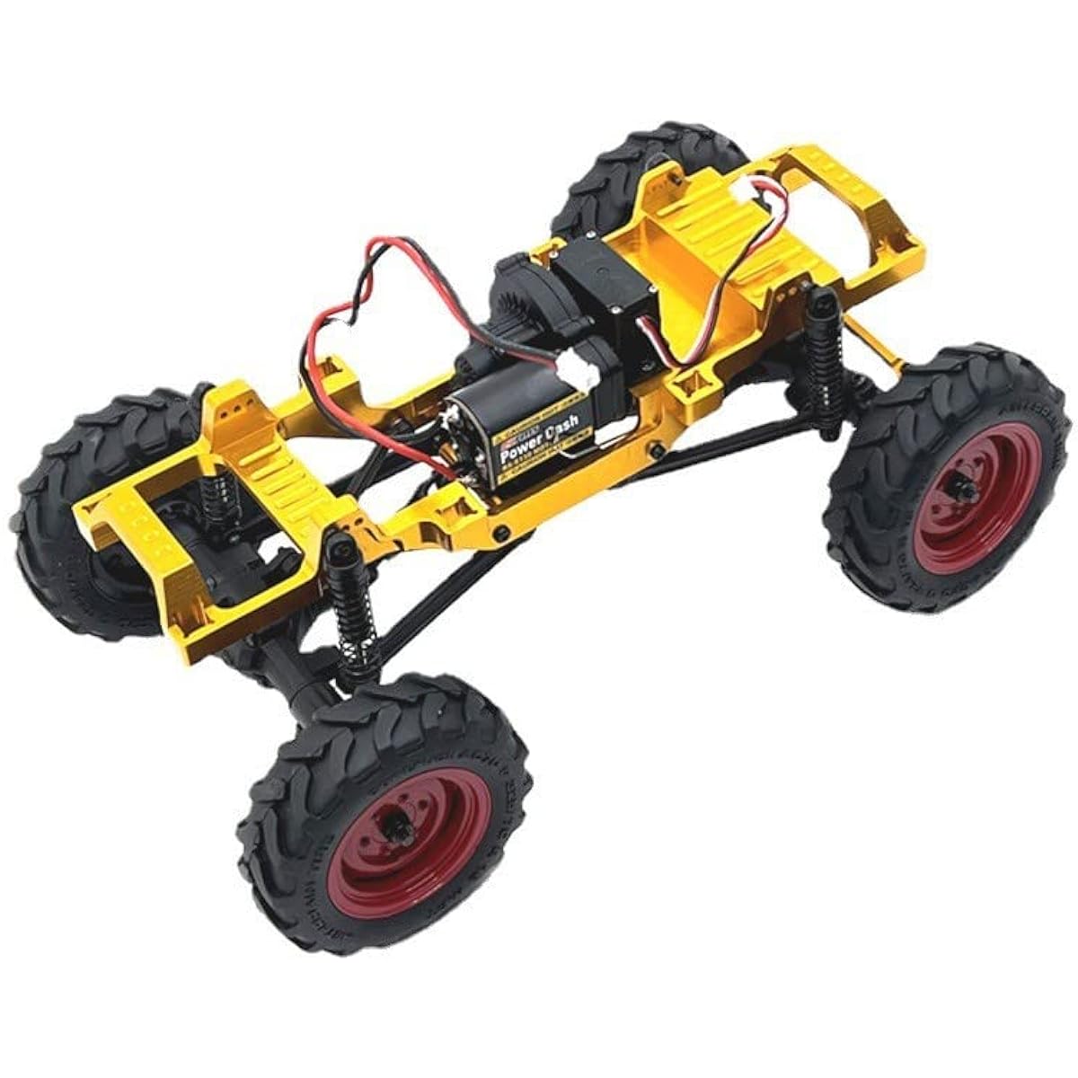 Palumma RC Chassis Frame Aluminum Alloy RC Car Chassis Body Kit for FMS 1/24 Power WAGON FCX24 RC Upgrade Parts Red