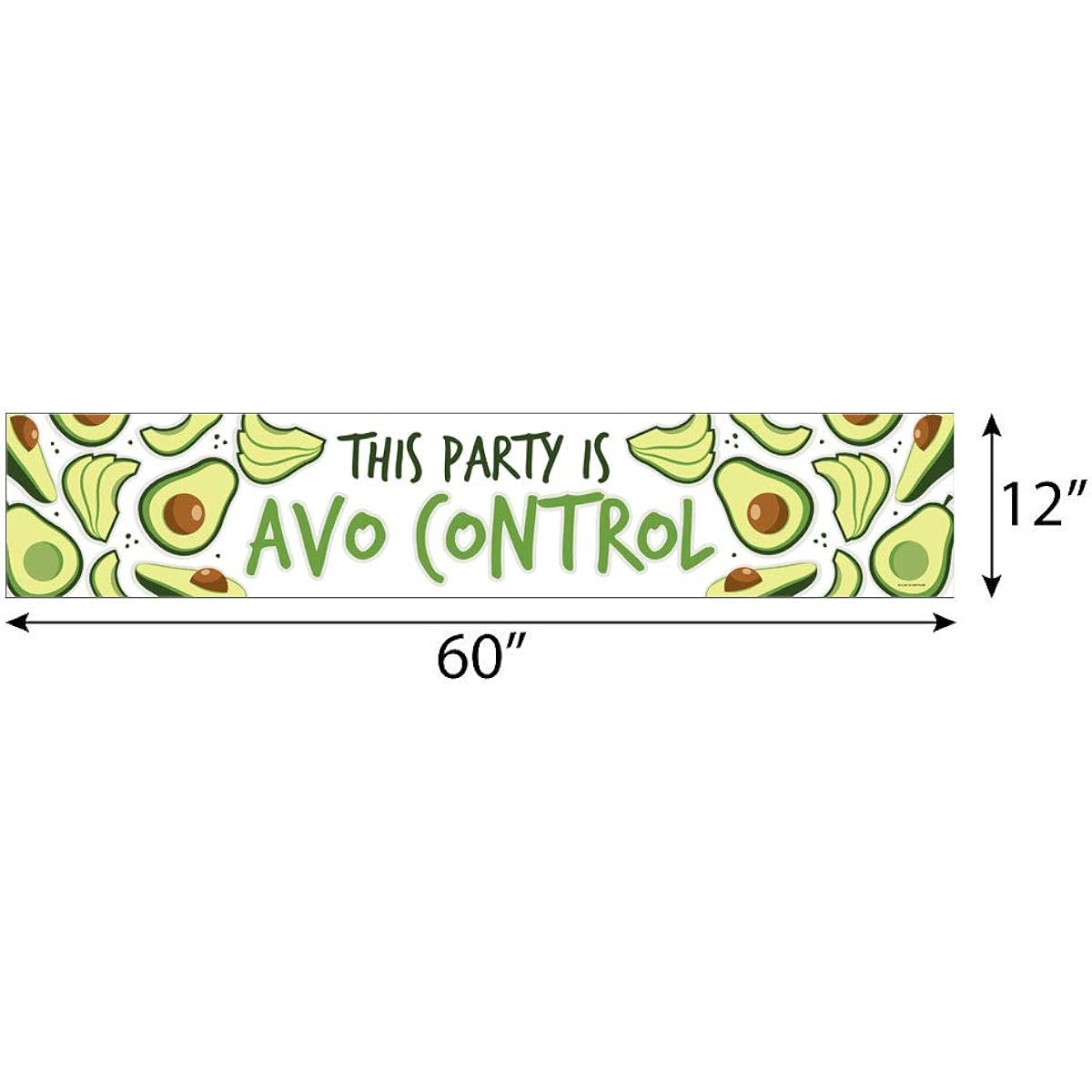Big Dot of Happiness Hello Avocado - Fiesta Party Decorations Party Banner