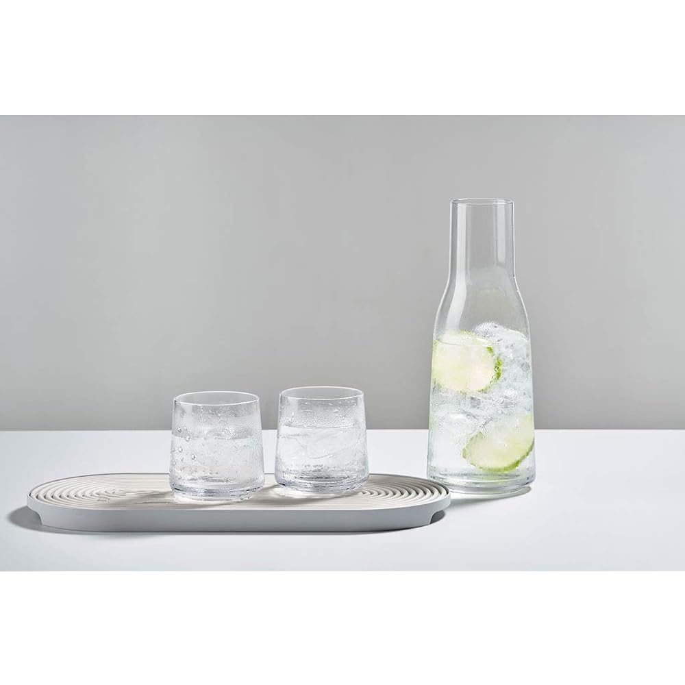 ZONE Oval Tray SINGLES Mud 35x16x2cm 12960