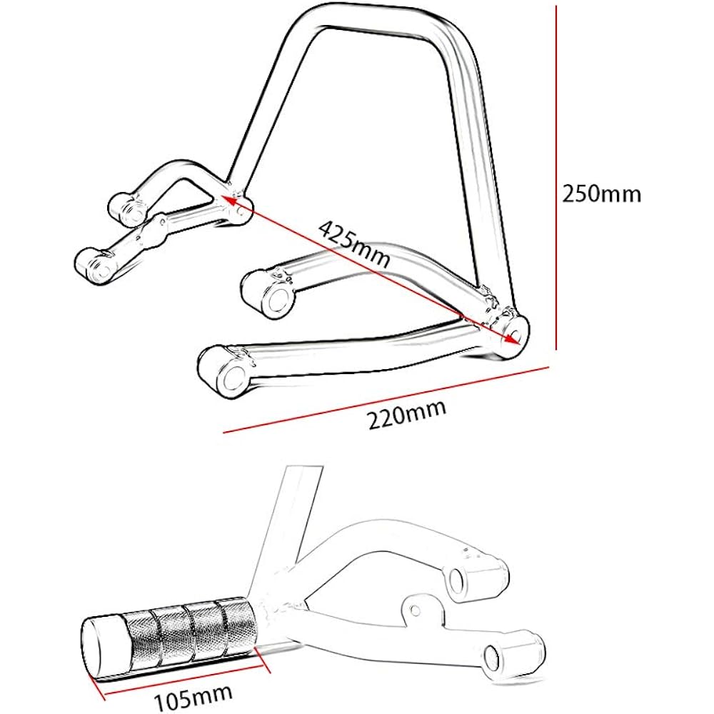XX eCommerce Motorcycle Black Subcage Stunt Rear Passenger Peg Applicable Vehicle Y-amaha MT FZ 09 Tracer MT-09 FZ-09 MT09 FZ09 2013-2020 (Black)