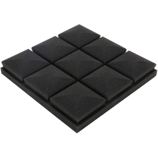 10PCS Office Acoustic Panels, Hotel Decoration Sound Absorbing Cotton High Density Sound Absorption Soundproofing Foam 10PCS (Red) (Black)
