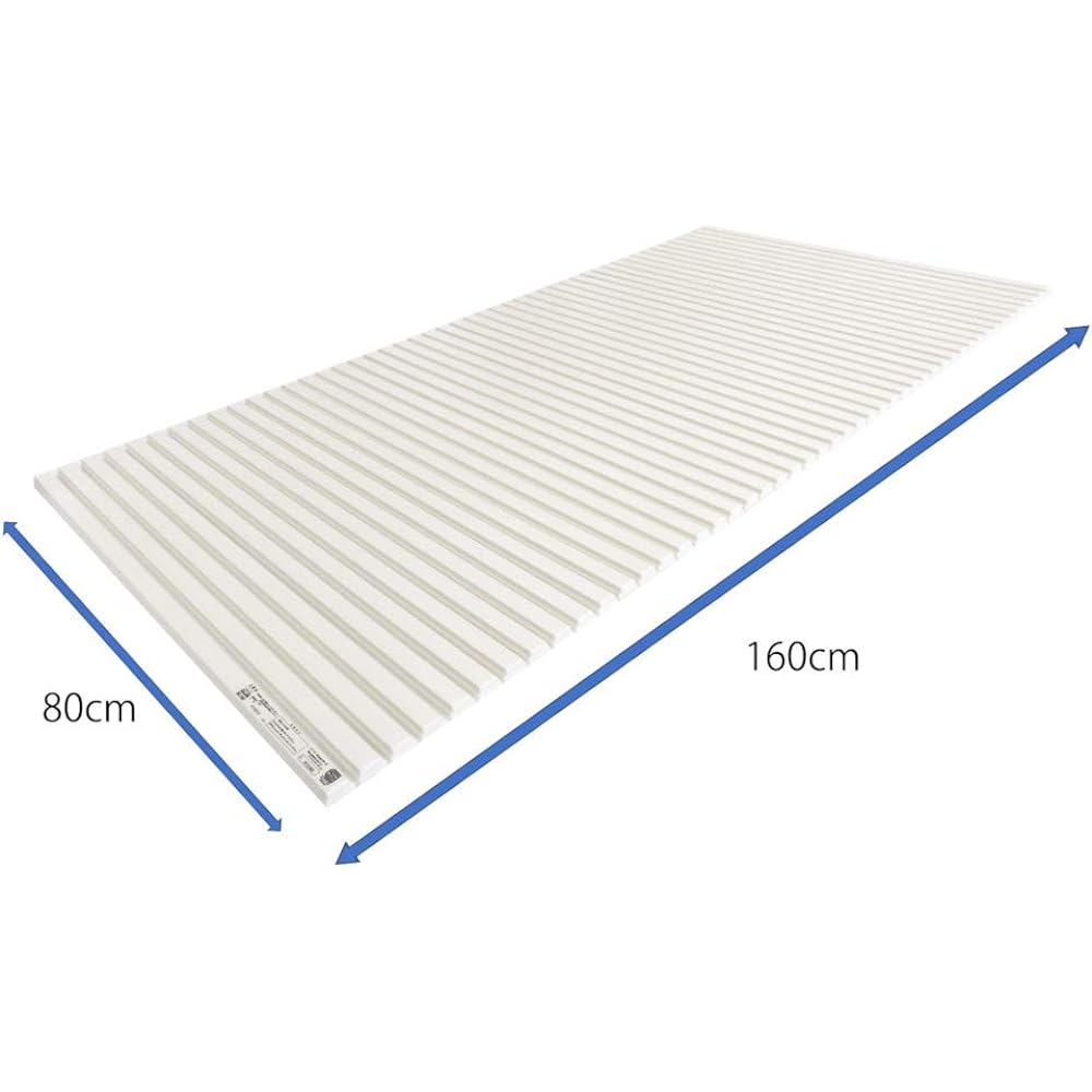 Oe Polypro Bath Lid Ivory Width 80 x Length 160cm Simple Style Shutter Type Lightweight Mildew Resistant W-16