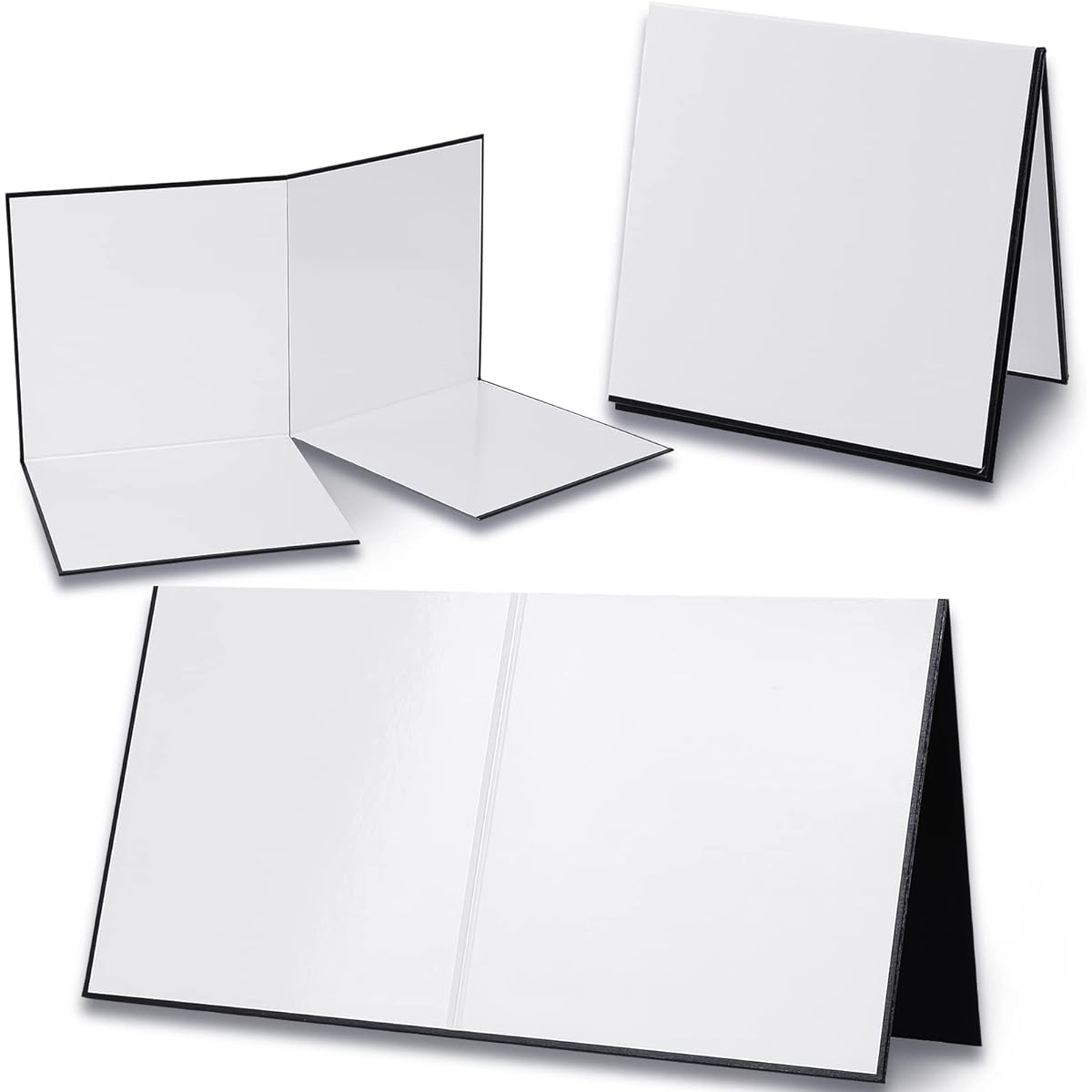 4 Sheets Folding Blank Game Boards Make Your Own Game Board 4 Fold Whiteboard Blank Game Board for School Classroom DIY Games Activities 18 x 18 Inch