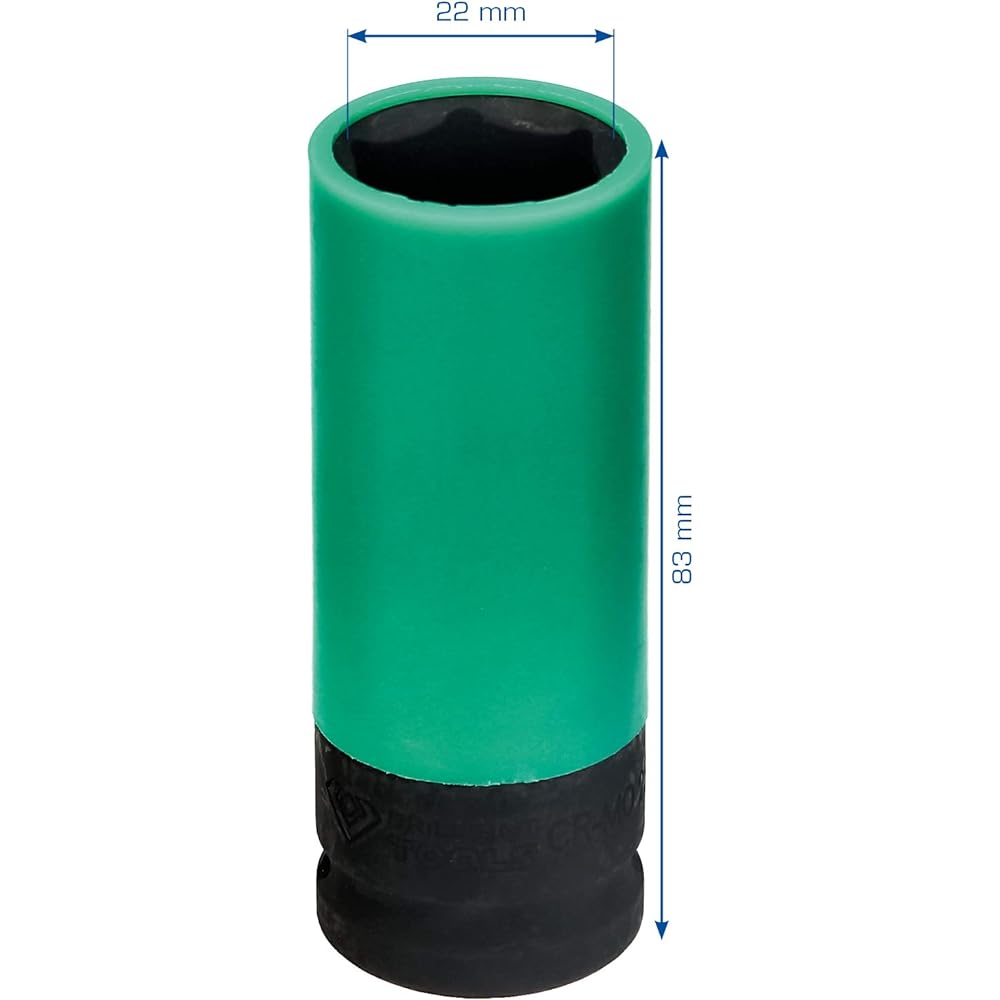 KS Tools 1/2" Impact Socket 22mm BT691009 for Aluminum Rims