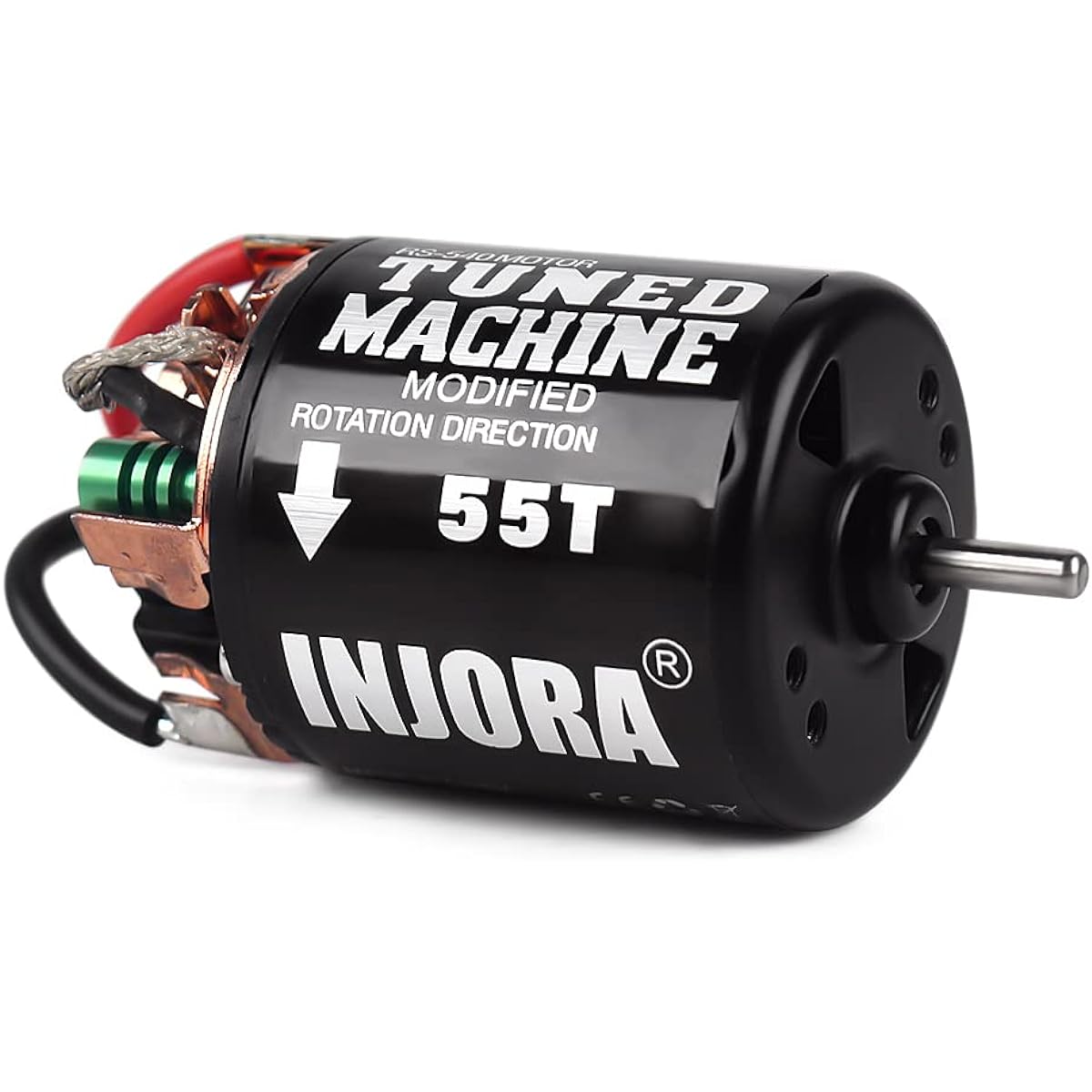 INJORA 540 Brushed Motor 35T 45T 55T 1:10 RC Crawler Axle SCX10 AXI03007 90046 Traxxas TRX4 D90 MST Tamiya CC01 (55T)