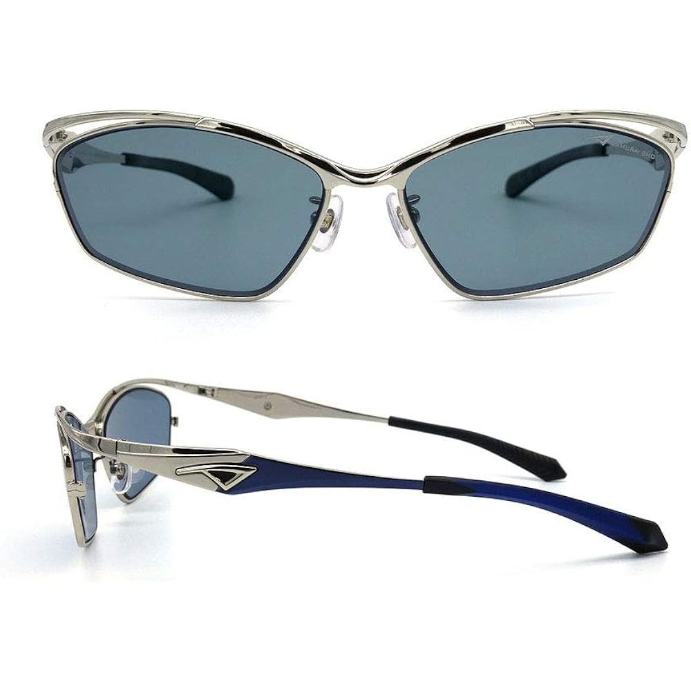 [Kodak LENS × SAMURAI SHO] Samurai Sho Polarized Sunglasses SS-F404 Color: 2 (Silver) Fishing Sports Sunglasses Polarized