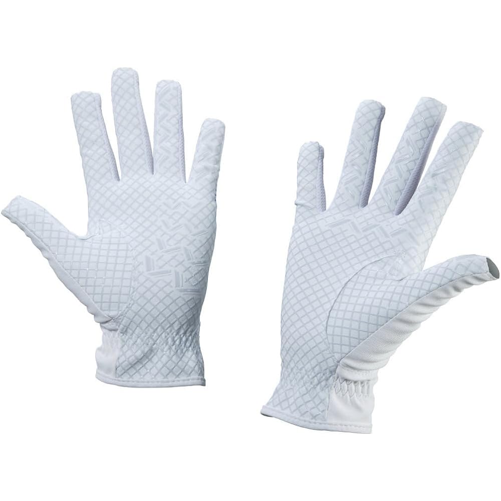 MIZUNO Golf Gloves Double Grip Cool 2022 Model Women's Synthetic Leather + Silicone Processing x Synthetic Leather + Mesh (Cool Touch Material) White 5MJWB202
